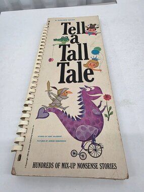 Tell a Tall Tale A Golden Book Mix-Up Nonsense Stories Spiral Board Game